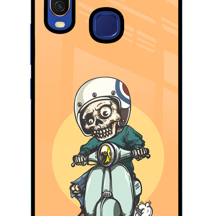 Undead Biker Vivo Y11/Y12/U10 Glass Case