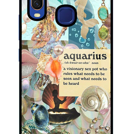 Aquarius Zodiac Vivo Y11/Y12/U10 Glass Case