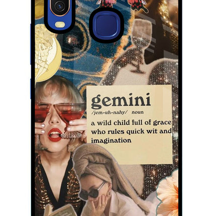 Gemini Zodiac Vivo Y11/Y12/U10 Glass Case
