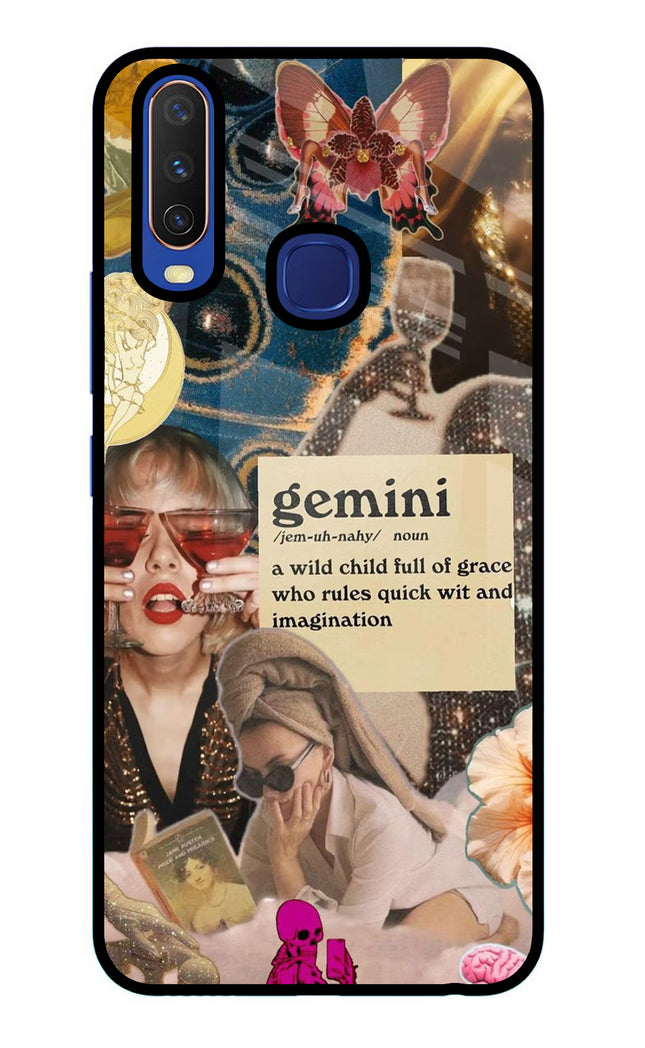 Gemini Zodiac Vivo Y11/Y12/U10 Glass Case