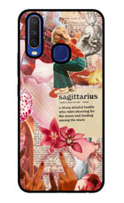 Sagittarius Zodiac Vivo Y11/Y12/U10 Glass Case