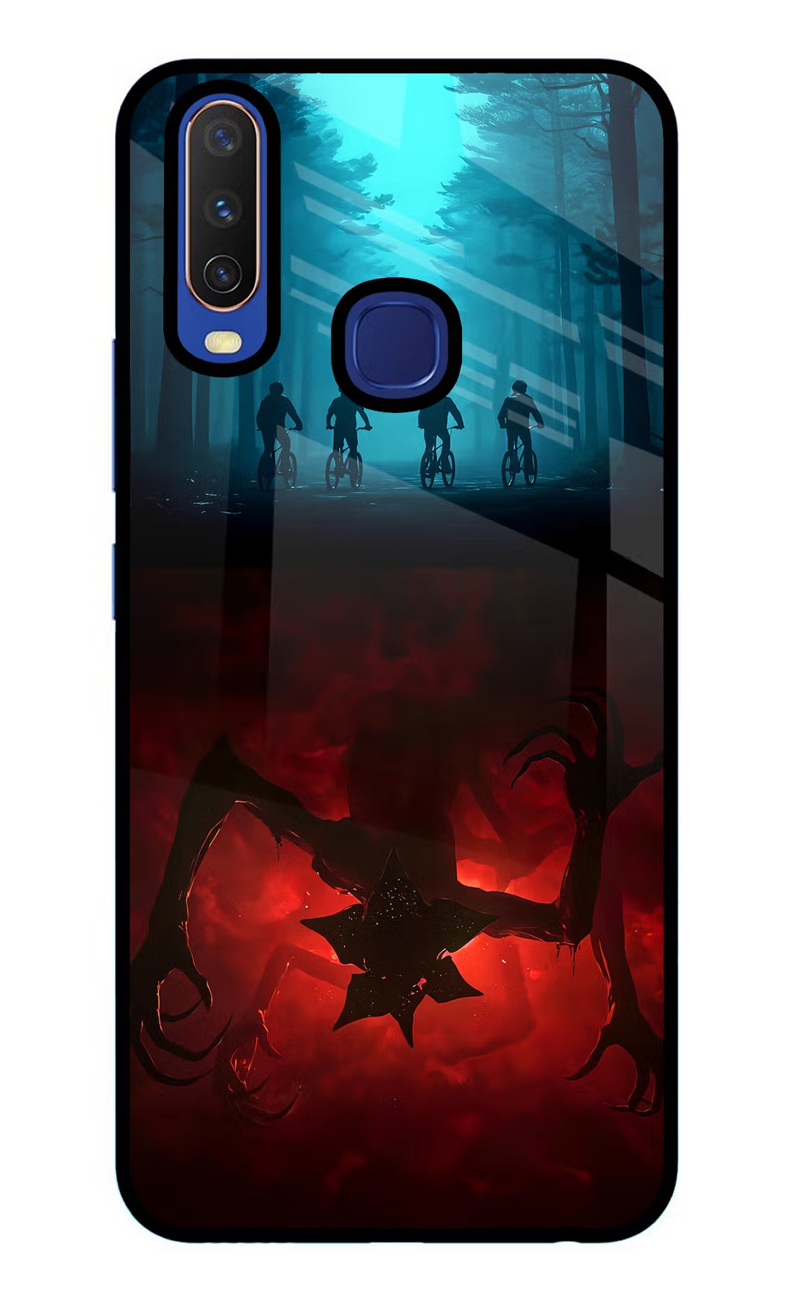 Ordinary Things Downside Up Vivo Y11/Y12/U10 Glass Case Back Cover by Casekaro