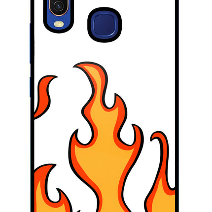 Fired Up – White Vivo Y11/Y12/U10 Glass Case