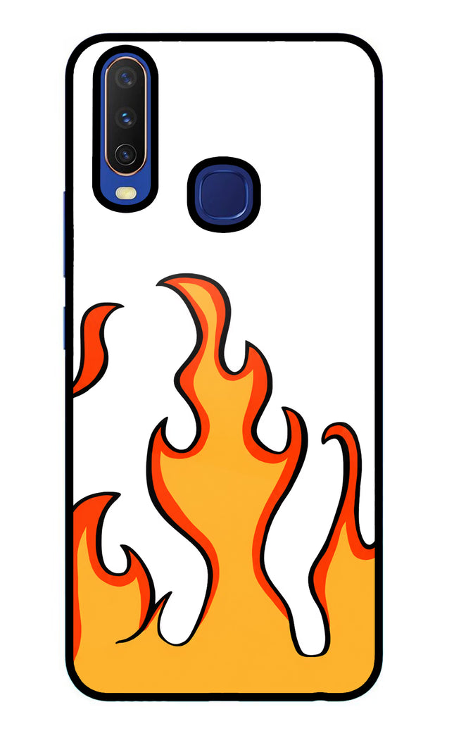 Fired Up – White Vivo Y11/Y12/U10 Glass Case