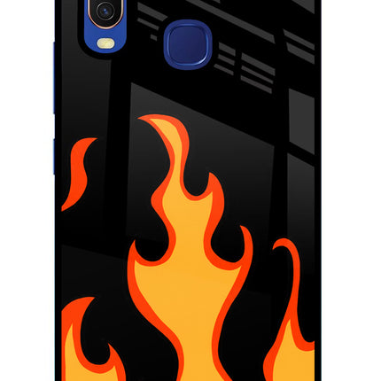 Fired Up – Black Vivo Y11/Y12/U10 Glass Case