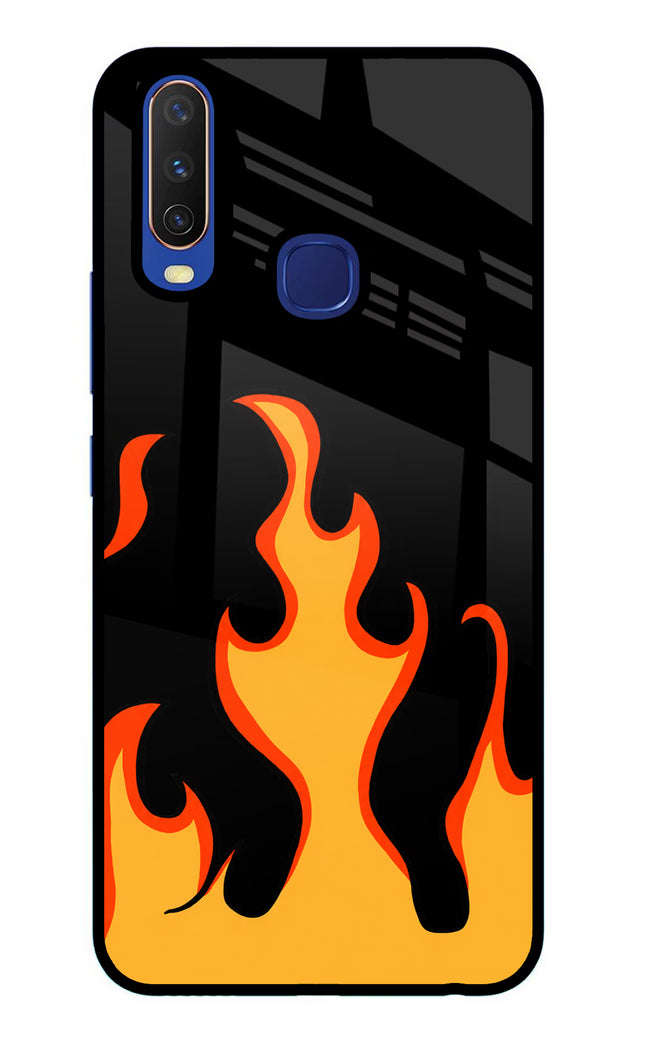 Fired Up – Black Vivo Y11/Y12/U10 Glass Case