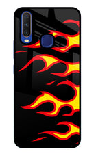 Side Sweep Flames Vivo Y11/Y12/U10 Glass Case