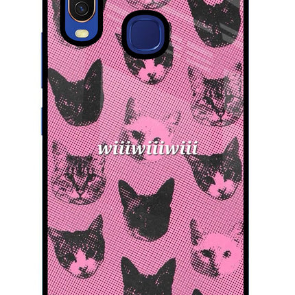 Pink Cats Vivo Y11/Y12/U10 Glass Case