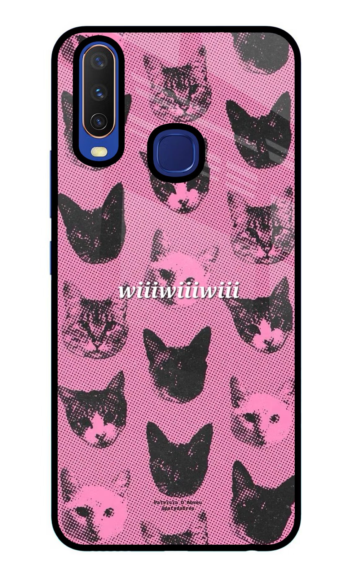 Pink Cats Vivo Y11/Y12/U10 Glass Case
