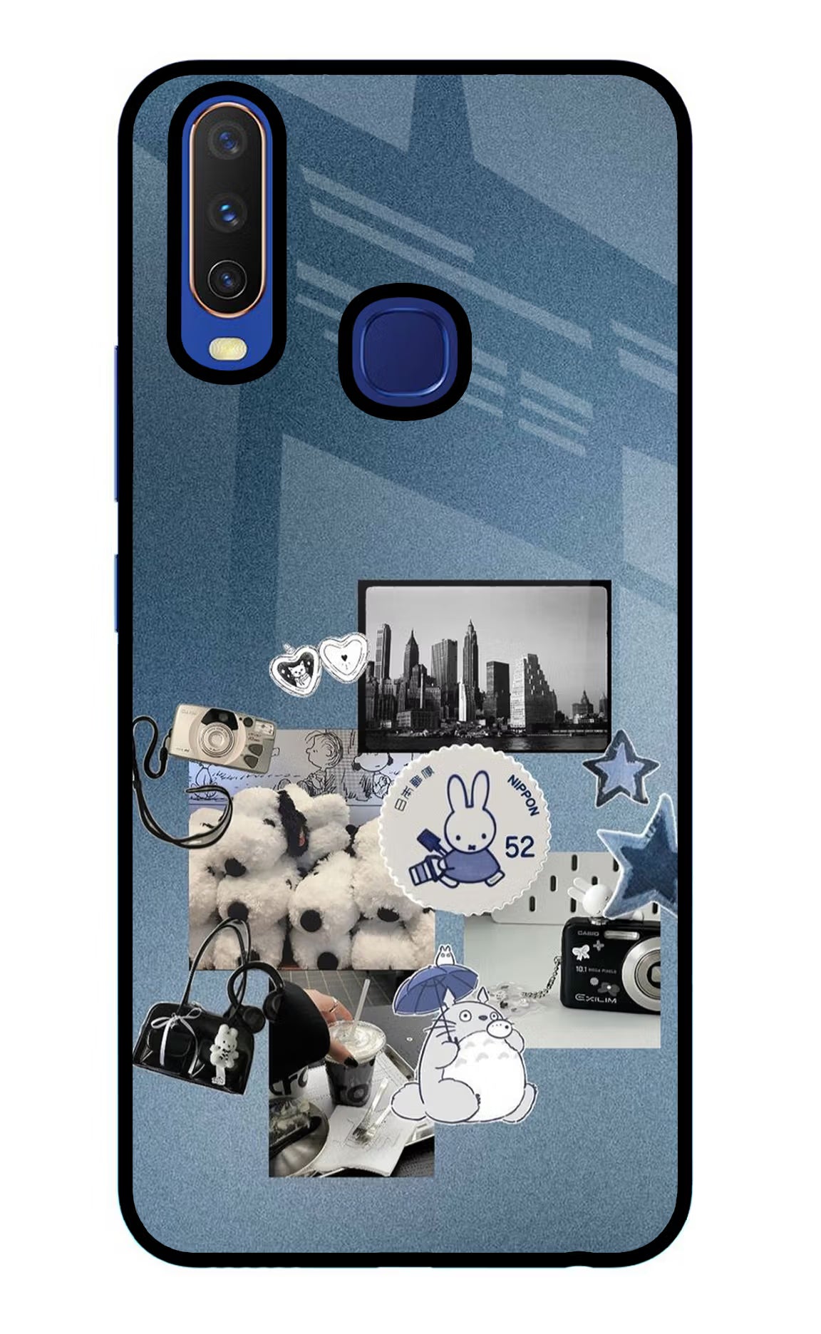 Miffy Vivo Y11/Y12/U10 Glass Case Back Cover by Casekaro