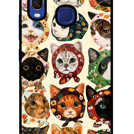 Cool Cat Vivo Y11/Y12/U10 Glass Case