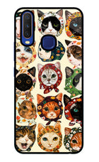 Cool Cat Vivo Y11/Y12/U10 Glass Case