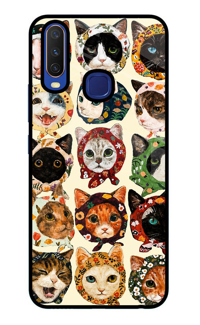 Cool Cat Vivo Y11/Y12/U10 Glass Case