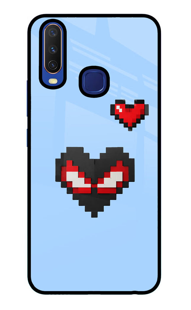 Peter Heart Vivo Y11/Y12/U10 Glass Case