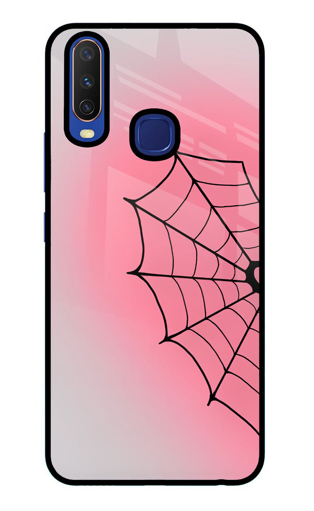 Pink Web Vivo Y11/Y12/U10 Glass Case
