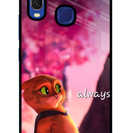 Always Cat Vivo Y11/Y12/U10 Glass Case