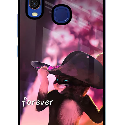 Forever Cat Vivo Y11/Y12/U10 Glass Case
