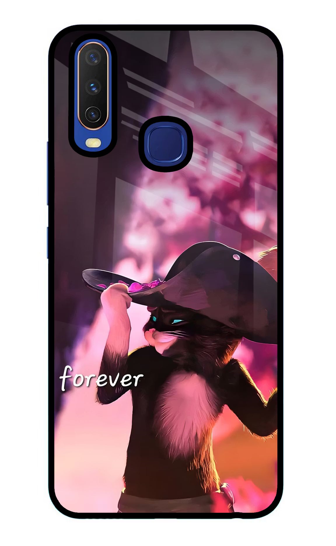 Forever Cat Vivo Y11/Y12/U10 Glass Case