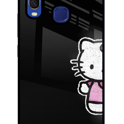 Kitty Charm Vivo Y11/Y12/U10 Glass Case