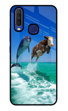 Dolphin vs Cow Vivo Y11/Y12/U10 Glass Case