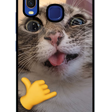 Silly Cat Call Vivo Y11/Y12/U10 Glass Case