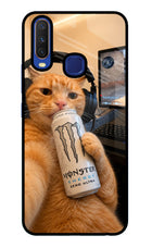Gamer Cat Energy Vivo Y11/Y12/U10 Glass Case