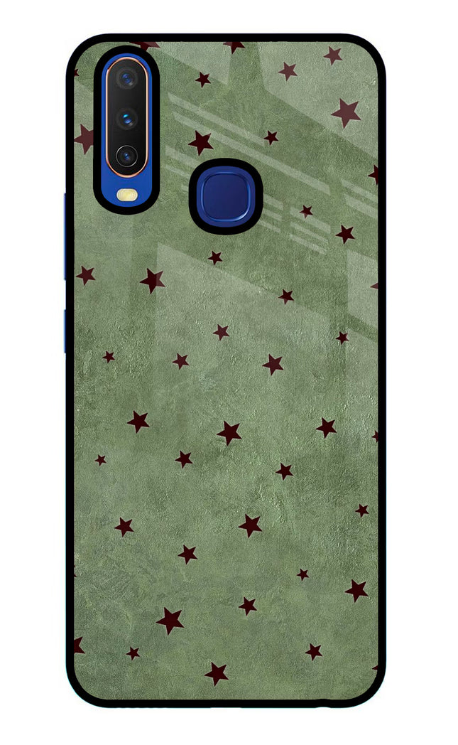 Green Stars Vivo Y11/Y12/U10 Glass Case