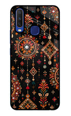 Boho Noir Vivo Y11/Y12/U10 Glass Case
