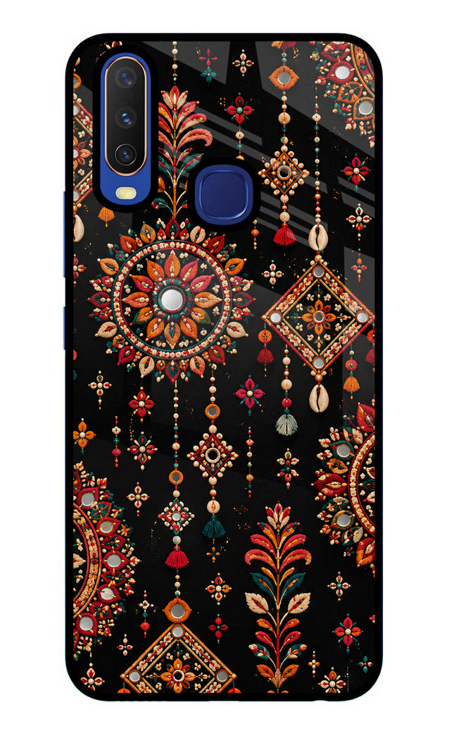 Boho Noir Vivo Y11/Y12/U10 Glass Case