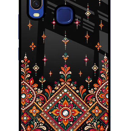 Noir Mehfil Vivo Y11/Y12/U10 Glass Case