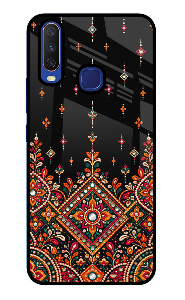 Noir Mehfil Vivo Y11/Y12/U10 Glass Case