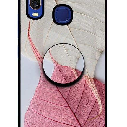 White Pink Leaf Vivo Y11/Y12/U10 Pop Case by Casekaro