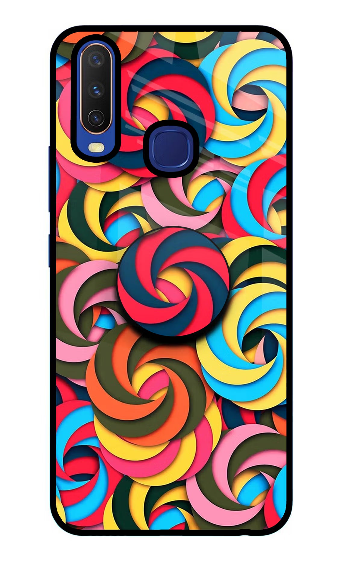 Spiral Pattern Vivo Y11/Y12/U10 Pop Case by Casekaro