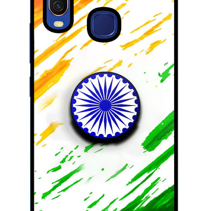 Indian Flag Ashoka Chakra Vivo Y11/Y12/U10 Pop Case by Casekaro