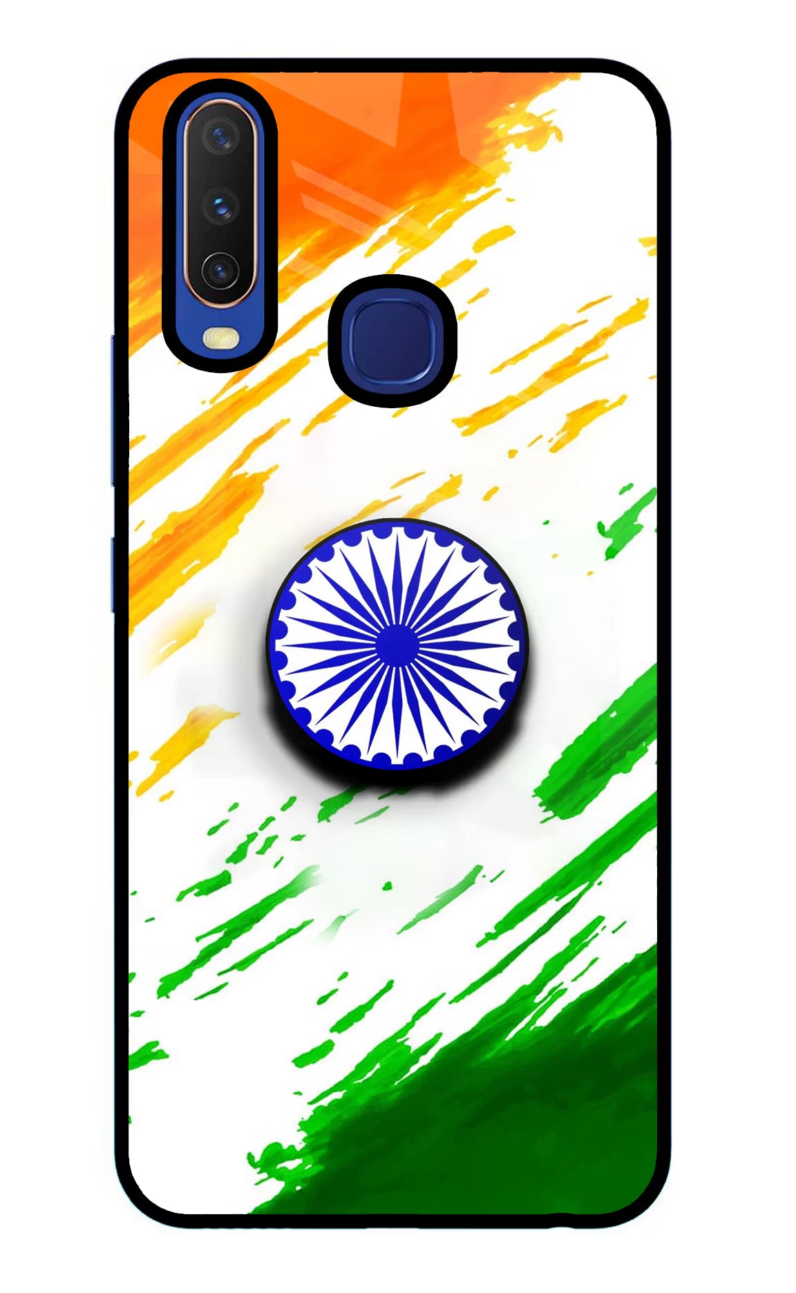 Indian Flag Ashoka Chakra Vivo Y11/Y12/U10 Pop Case by Casekaro