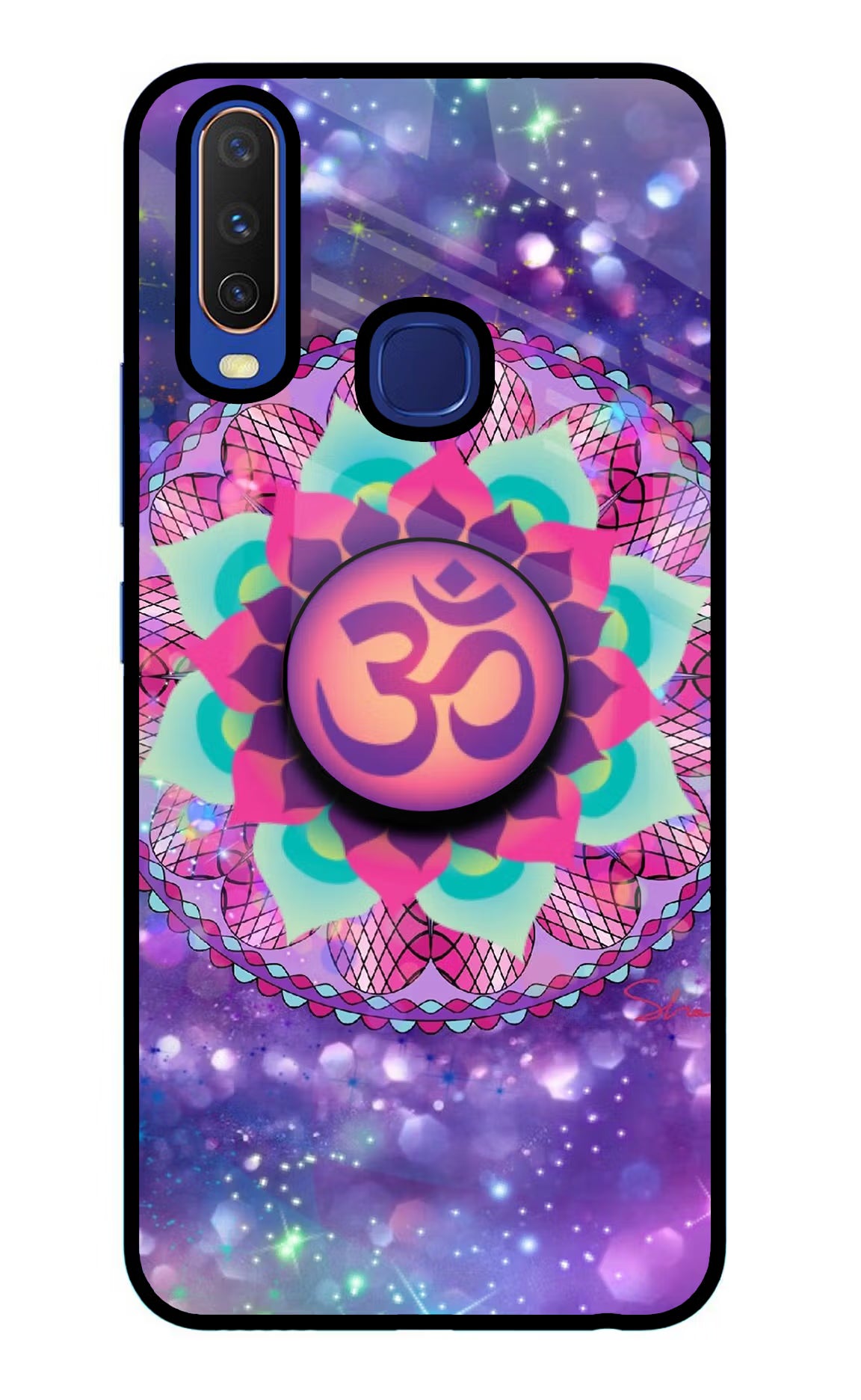 Om Purple Vivo Y11/Y12/U10 Pop Case by Casekaro
