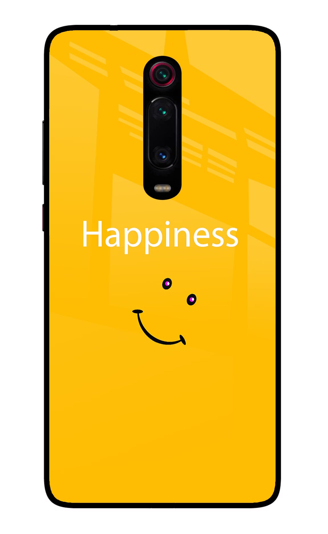 Happiness With Smiley Redmi K20/K20 Pro Glass Case Back Cover by Casekaro