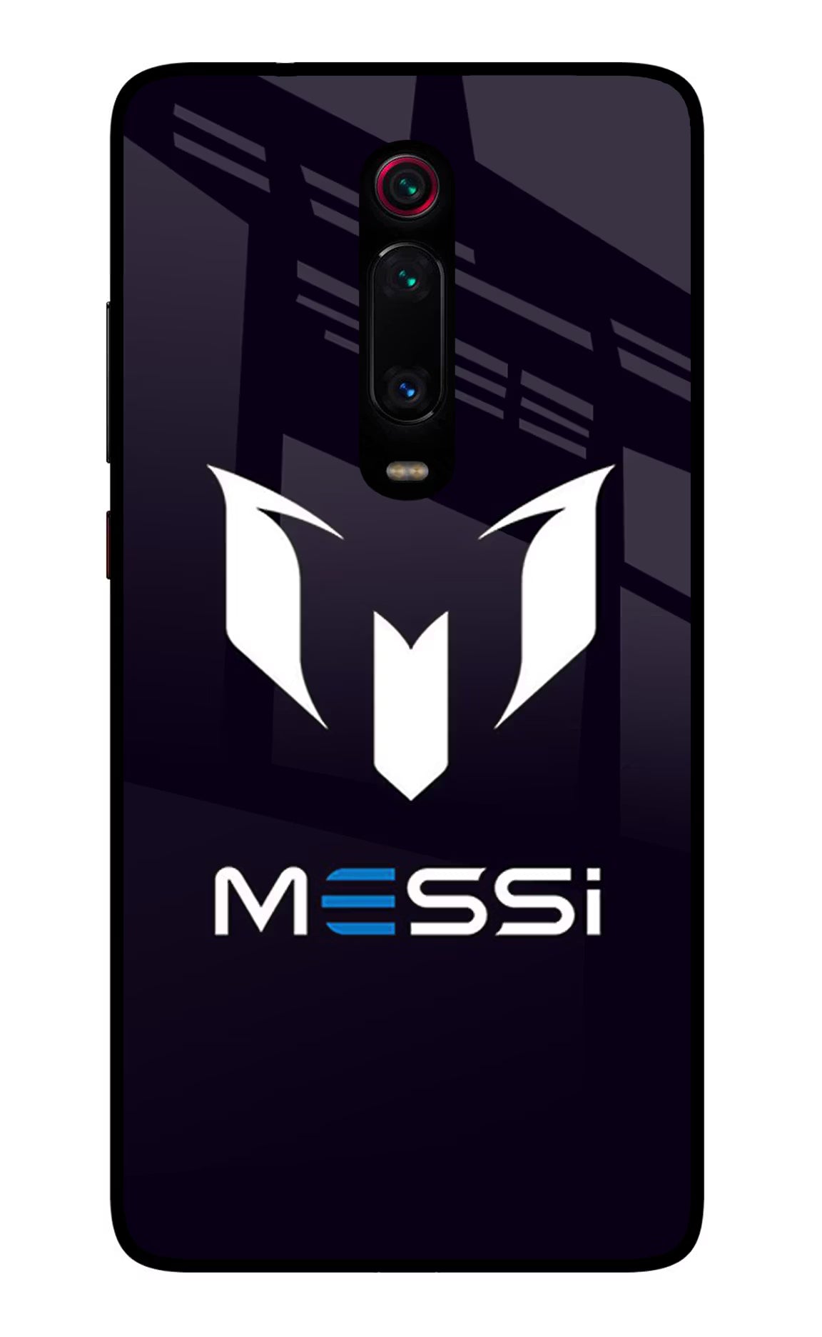 Messi Logo Redmi K20/K20 Pro Glass Case Back Cover by Casekaro
