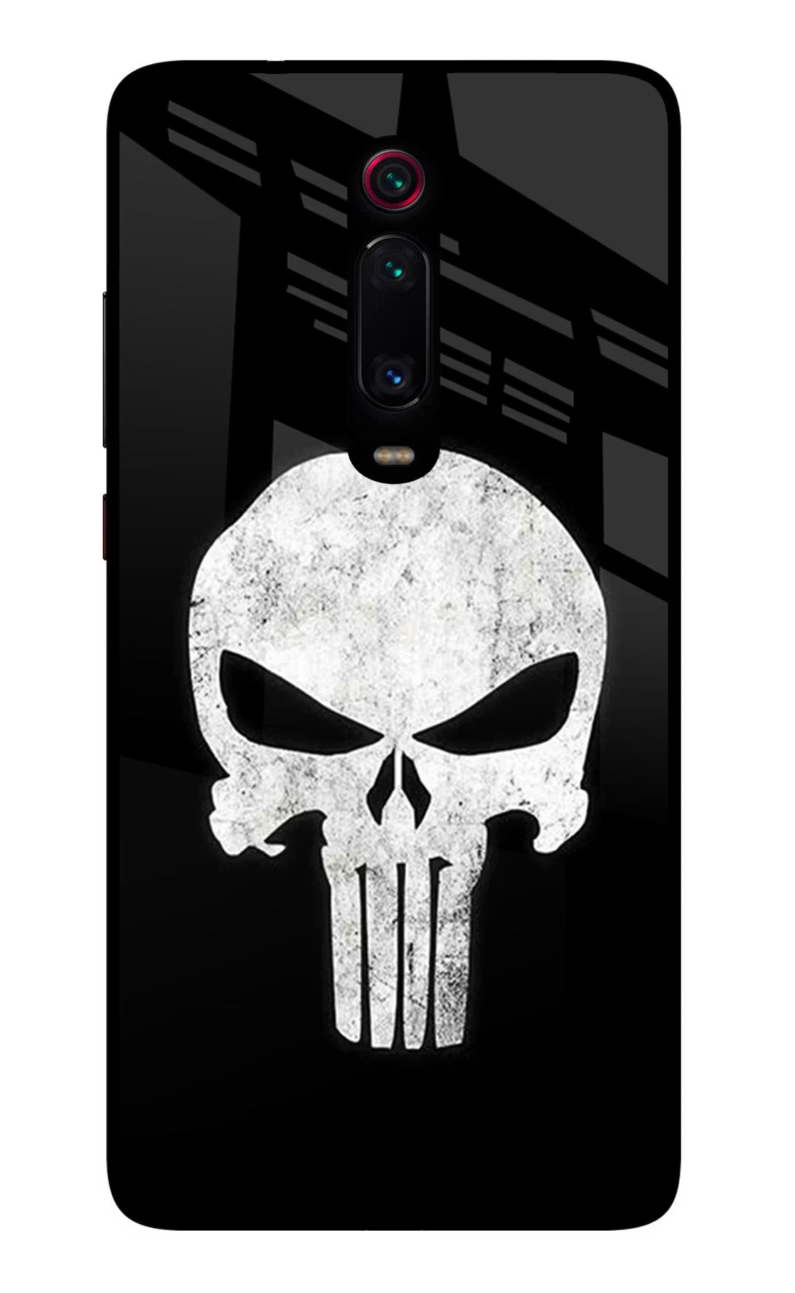 Punisher Skull Redmi K20/K20 Pro Glass Case Back Cover by Casekaro