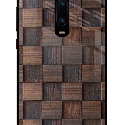 Wooden Cube Design Redmi K20/K20 Pro Glass Case
