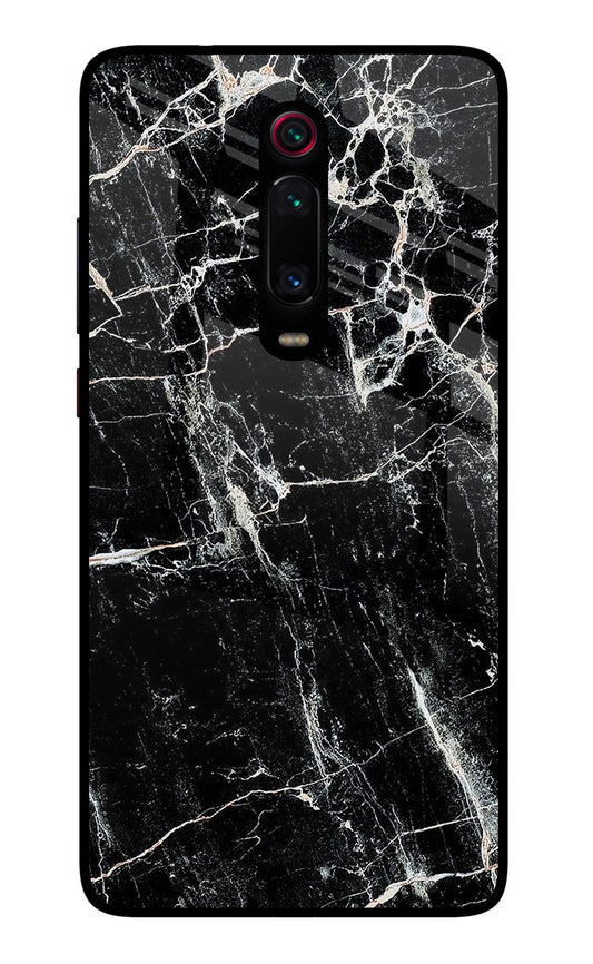 Black Marble Texture Redmi K20/K20 Pro Glass Case