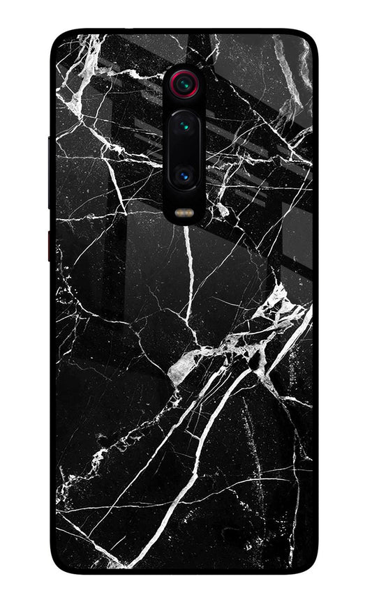 Black Marble Pattern Redmi K20/K20 Pro Glass Case