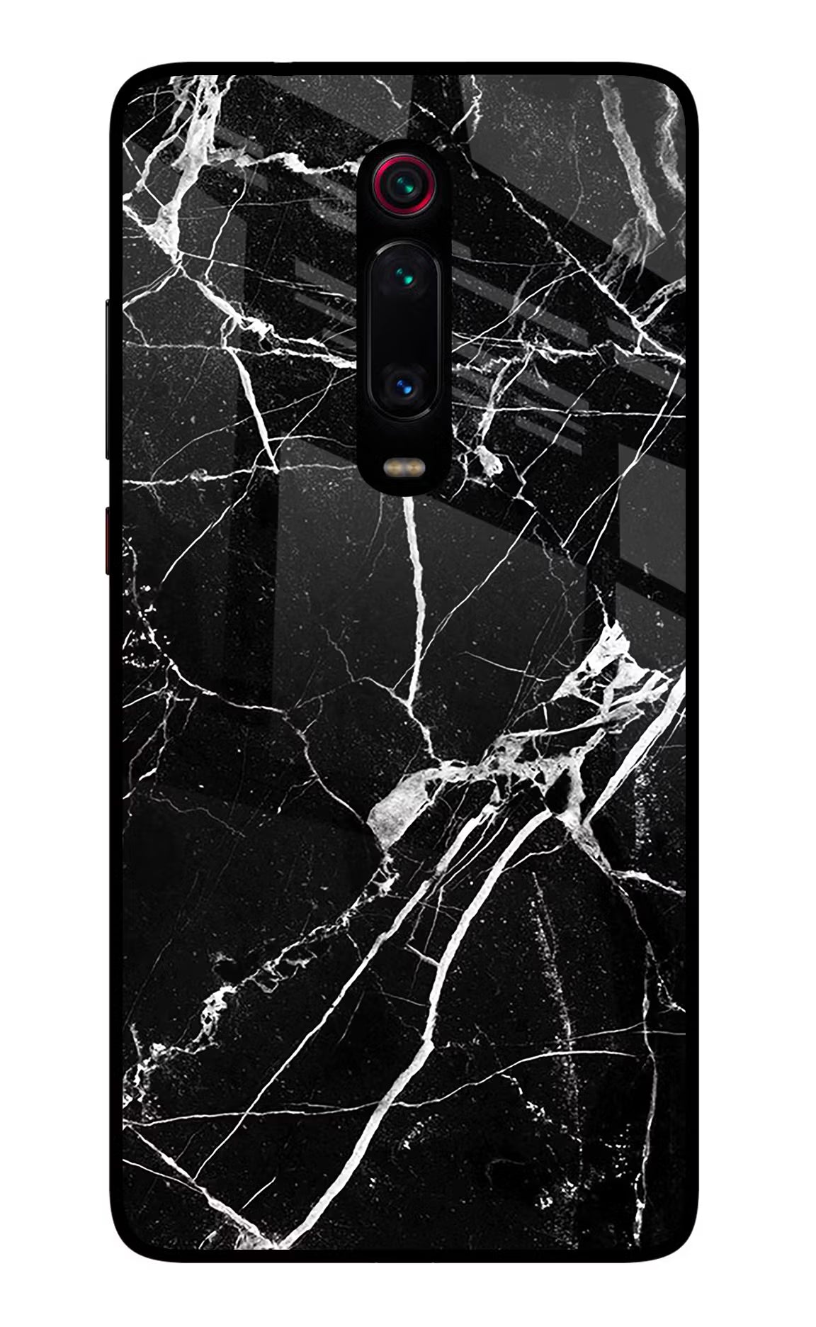 Black Marble Pattern Redmi K20/K20 Pro Glass Case Back Cover by Casekaro