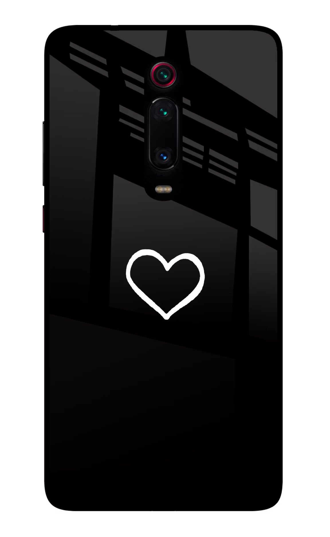 Heart Redmi K20/K20 Pro Glass Case Back Cover by Casekaro