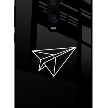 Paper Plane White Redmi K20/K20 Pro Glass Case