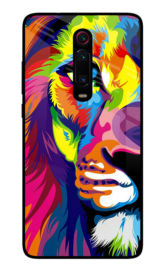 Lion Half Face Redmi K20/K20 Pro Glass Case