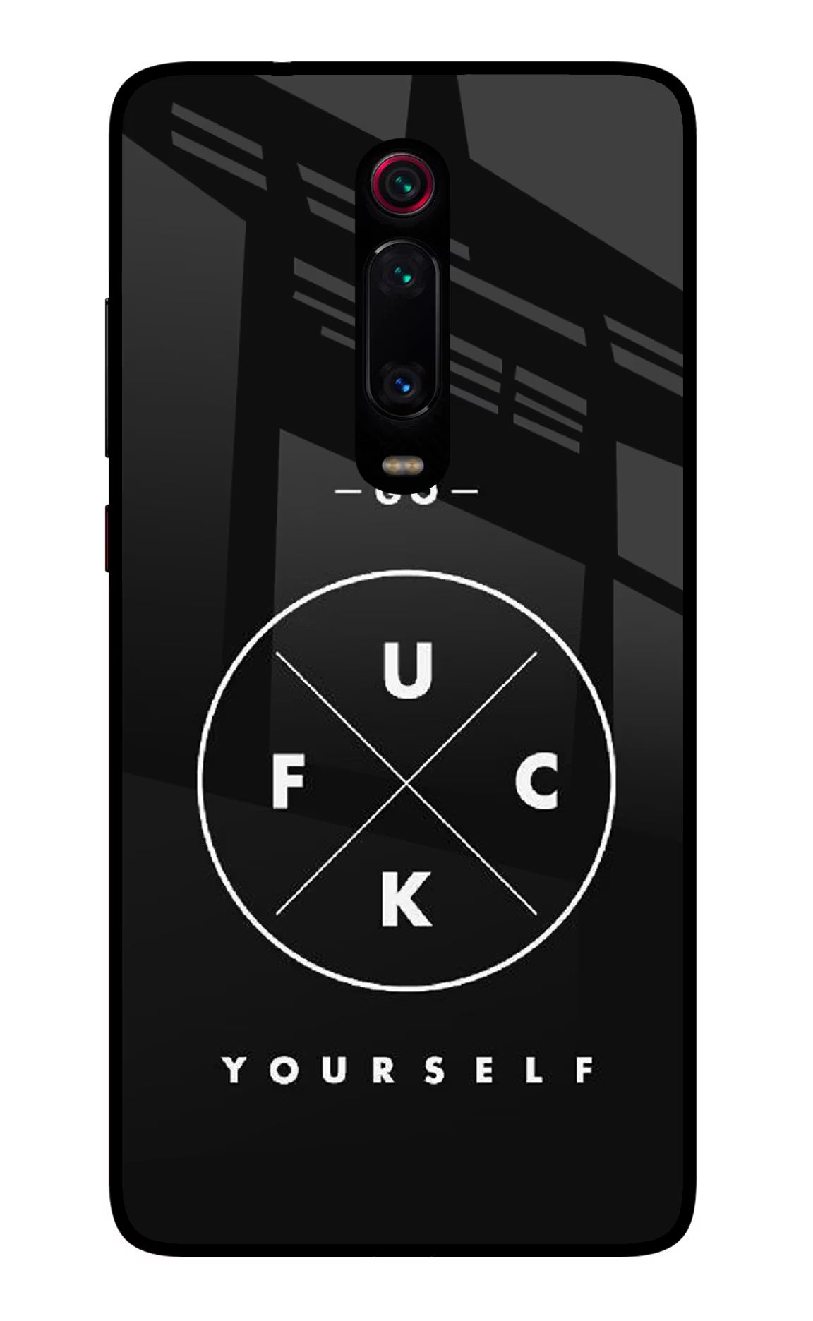 Go Fuck Yourself Redmi K20/K20 Pro Glass Case Back Cover by Casekaro