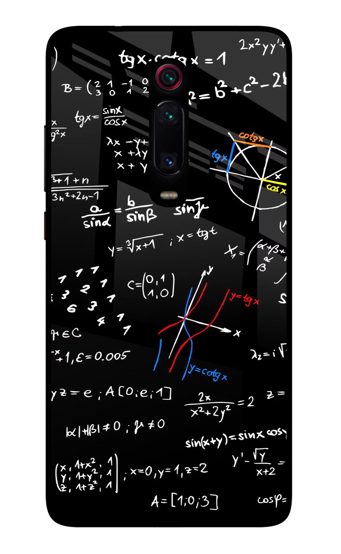 Mathematics Formula Redmi K20/K20 Pro Glass Case Back Cover by Casekaro