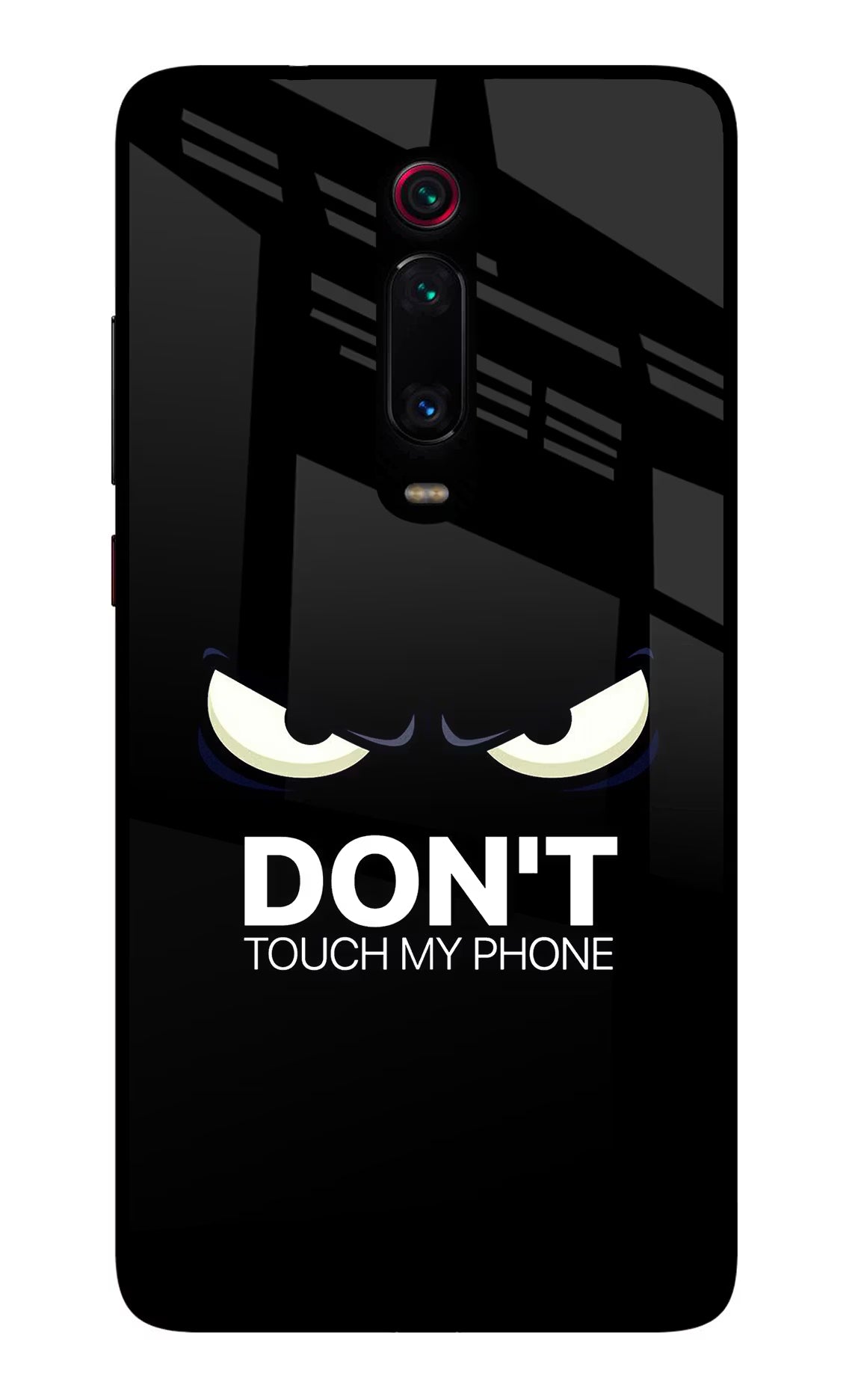 Don'T Touch My Phone Redmi K20/K20 Pro Glass Case Back Cover by Casekaro
