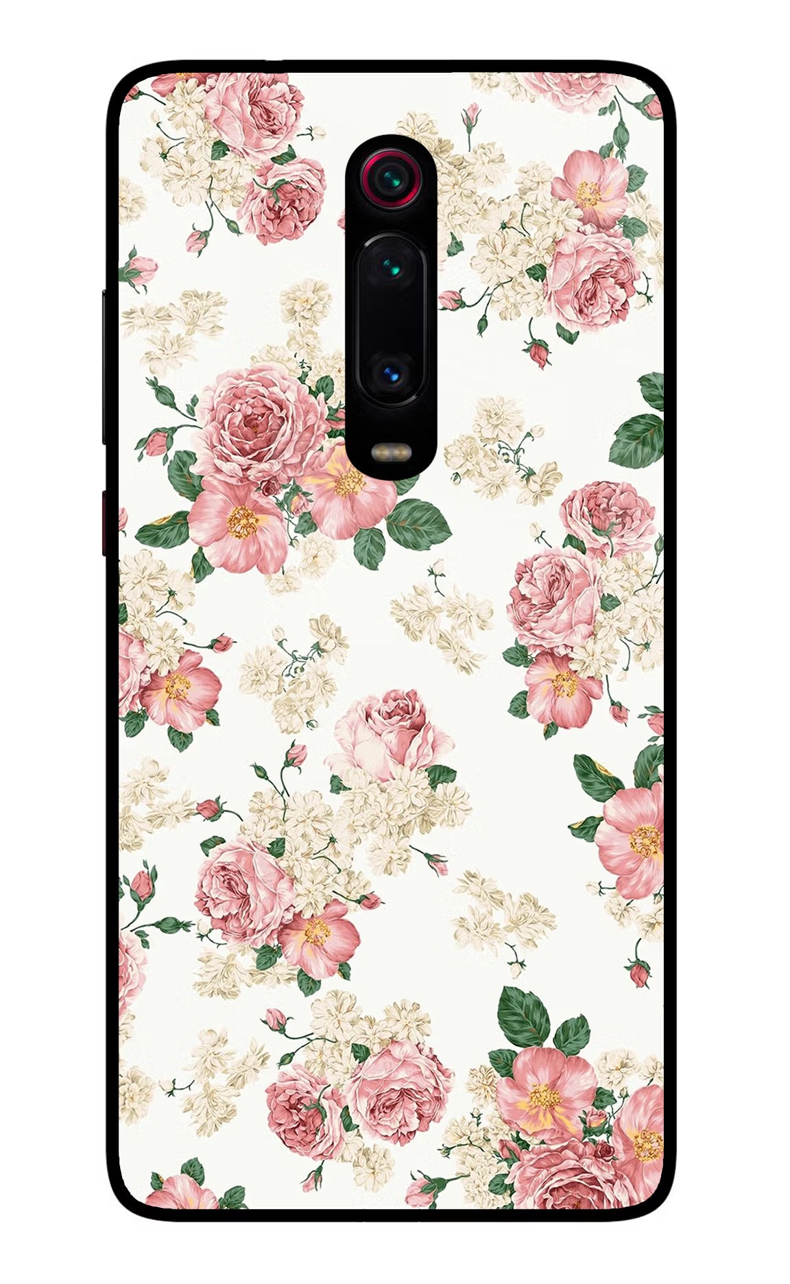 Flowers Redmi K20/K20 Pro Glass Case Back Cover by Casekaro